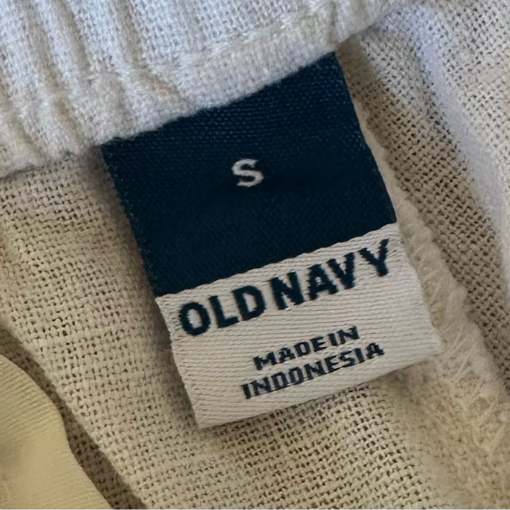 Old Navy White Linen Pull-On Pants Size Small | Lightweight - Picture 7 of 8